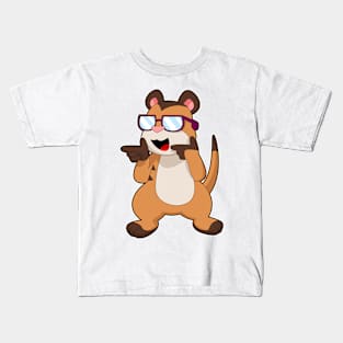 Meerkat Sunglasses Kids T-Shirt
